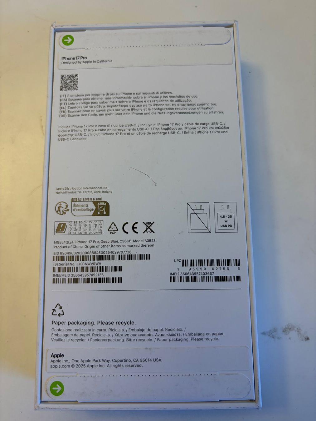 Apple Handys / Smartphones: Iphone 17 Pro – Neu und originalverpackt aus Rüschlikon von Pengo2000 1