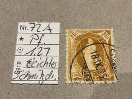 Stehende Helvetia 72 A Schmitzdruck 1.27
