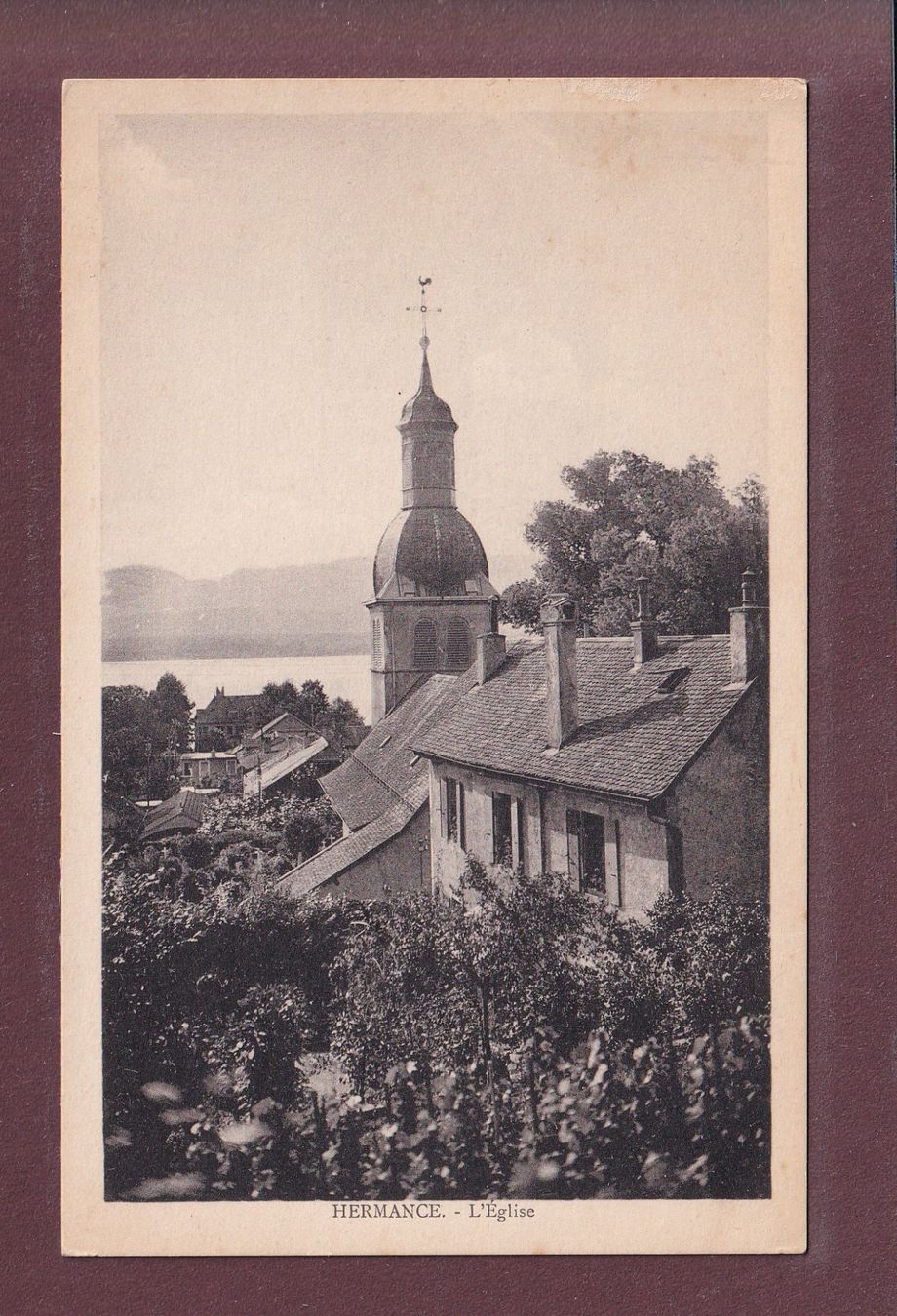 Ansichtskarten: HERMANCE - Eglise – Gebraucht aus Pully von nicecards