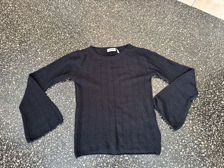 Weekday black long sleeve top size small