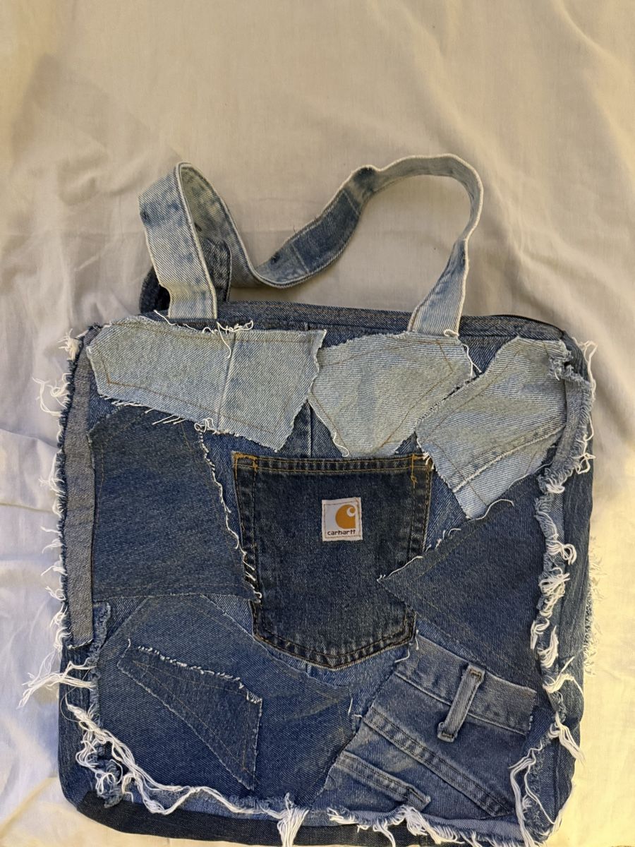 Taschen: Denim Tote Bag, Handmade, Patchwork Style – Neu (gemäss Beschreibung) aus Wädenswil von nas_2bmh
