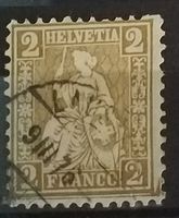 4080D) 37, Sitzende Helvetia, Abart Blindzahn
