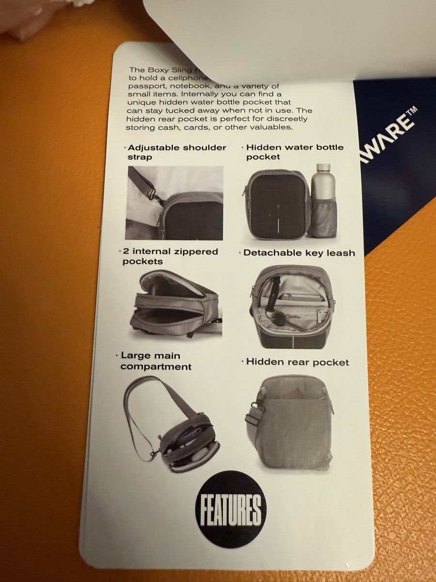 Borse: XD Design Boxy Sling Backpack - Navy – Nuovo e nell'imballaggio originale da Zürich venduto da Fabrizio1978 8