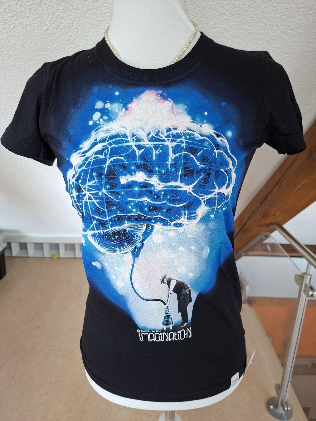 T-shirt: Imaginary Foundation T-Shirt, Brain Power, Schwarz, S – Nuovo (secondo la descrizione) da Klingnau venduto da vollmond36