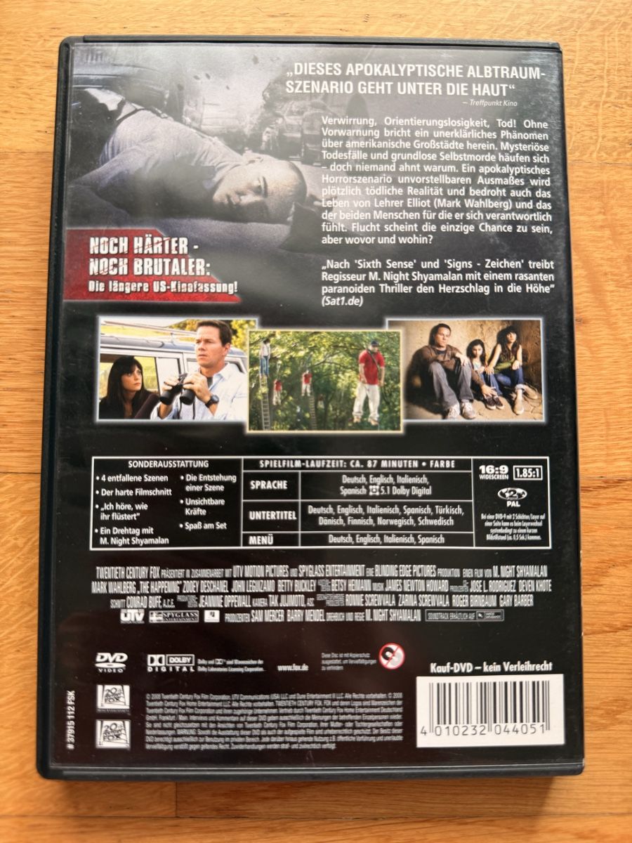 Alle DVDs: The Happening - DVD Directors Cut – Gebraucht aus Kölliken von nerdorado 1