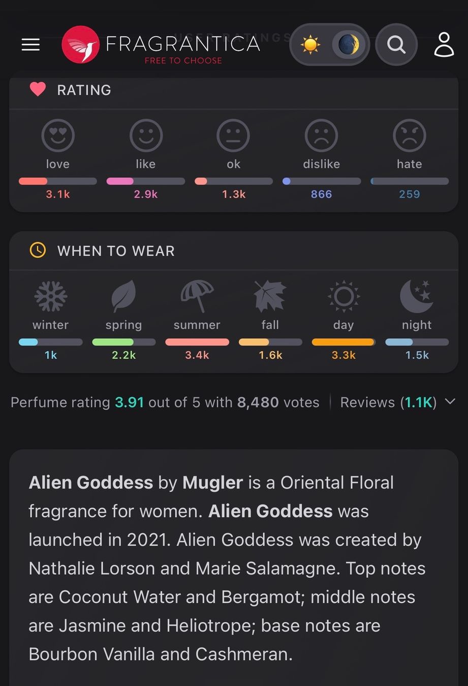 Mugler Parfum & Eau de Toilette: Mugler Alien Goddess EDP Duftprobe 2ML – Gebraucht aus Zürich von deruja 5