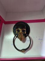 Klingelzug Totenkopf Türklopfer Dekoration