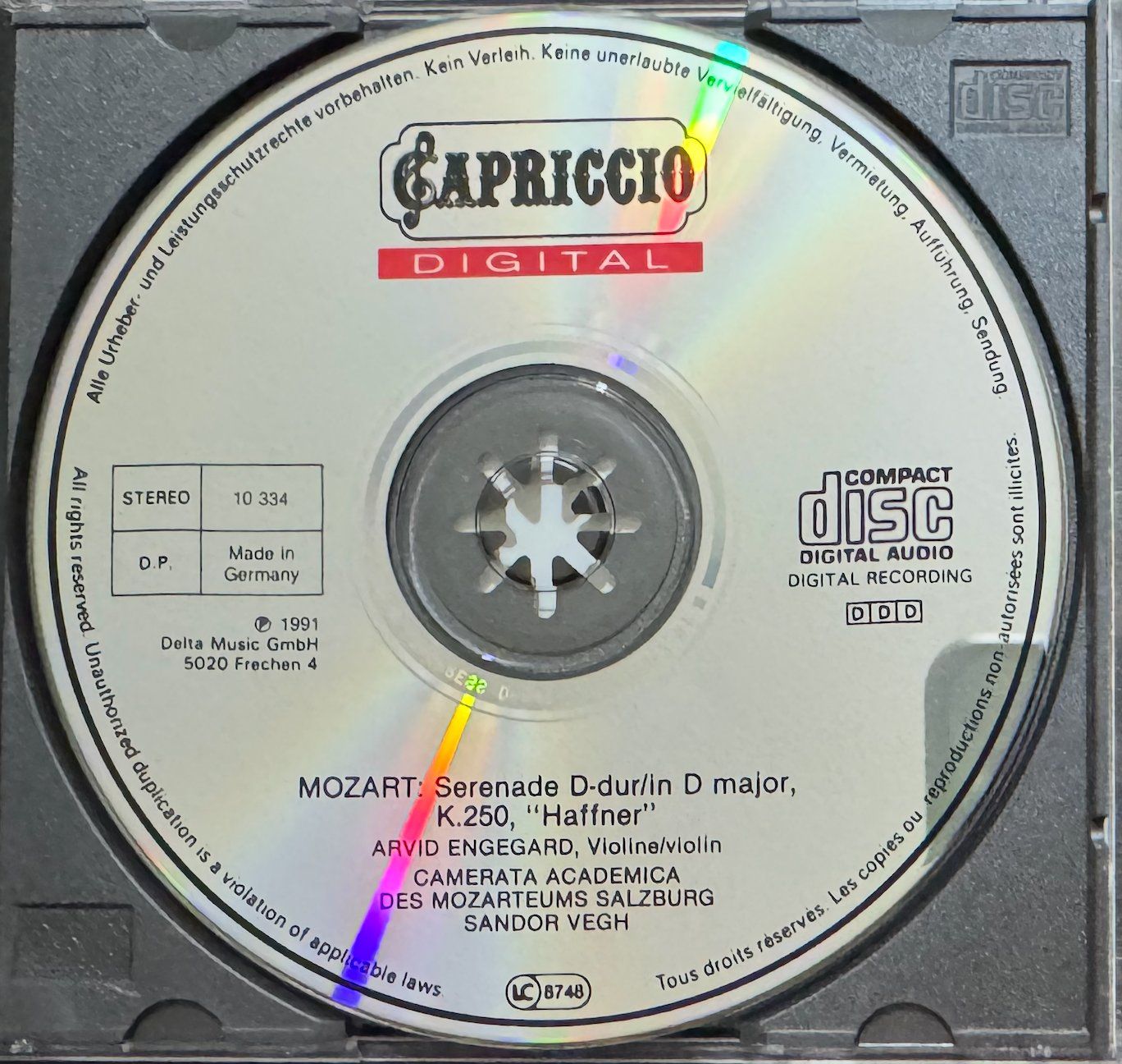 CD: CD   WOLFGANG AMADEUS MOZART - Serenade "Haffner" – Usato da Wisen venduto da gigisna 1