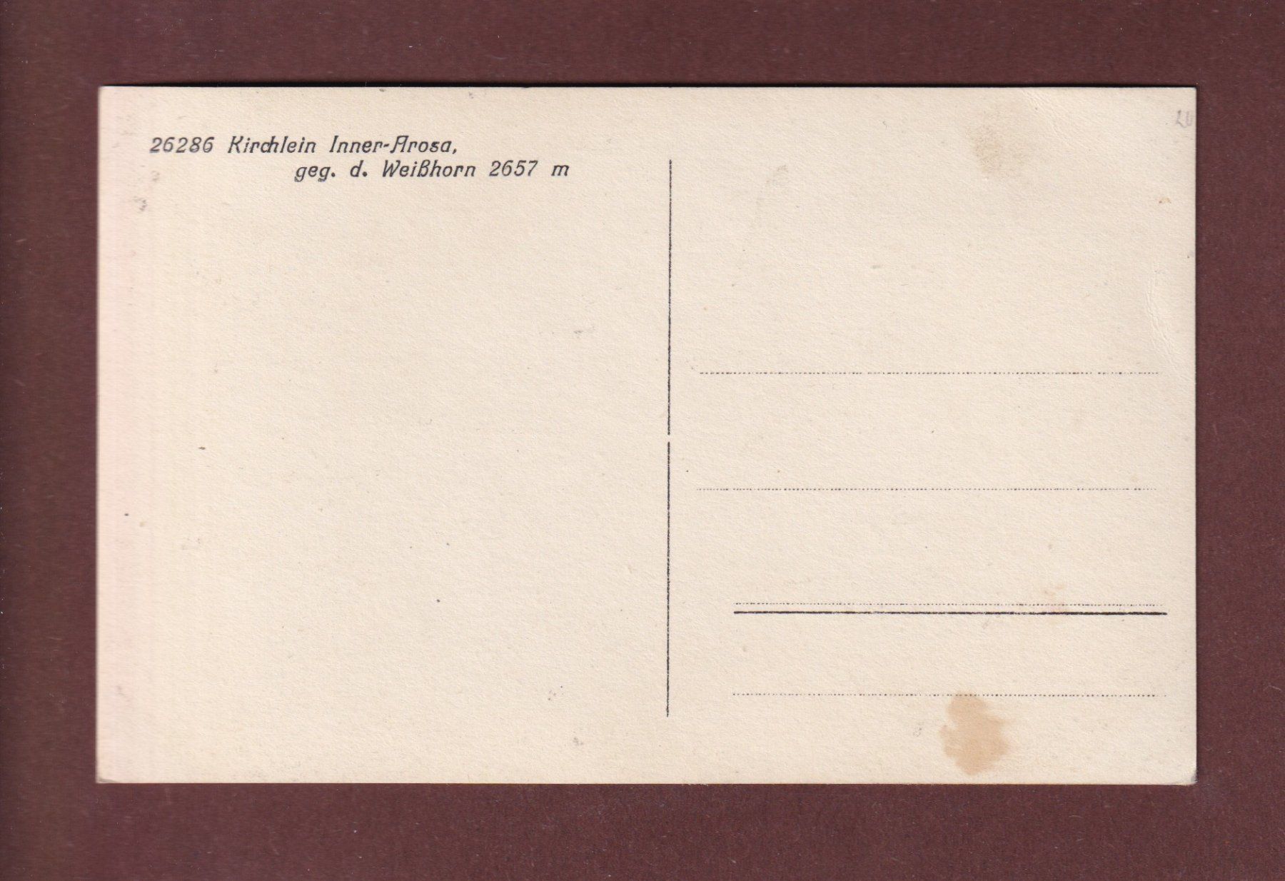 Cartoline postali: Kirchlein INNER-AROSA - Weisshorn – Usato da Pully venduto da nicecards-shop 1
