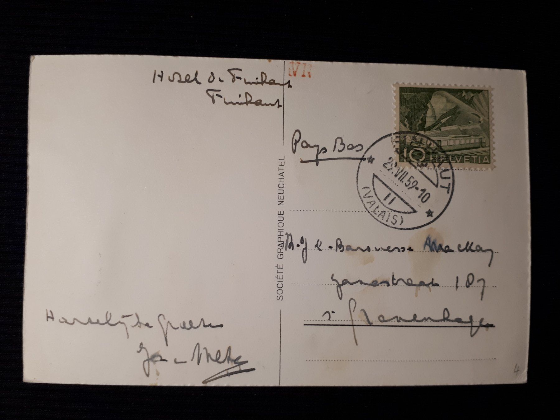 Cartoline postali: FINHAUT 1959 – Usato da Ponto Valentino venduto da giorgia06 1