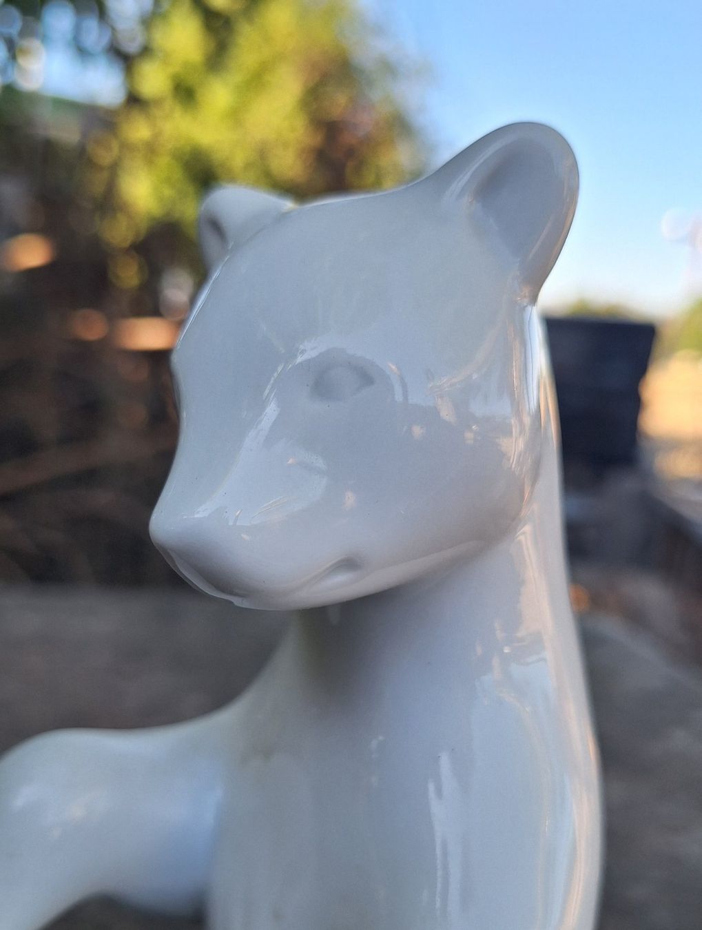 Statuette: KPM Przellan Bär, weiss stehend – Usato da Weinfelden venduto da JoeBaer 4