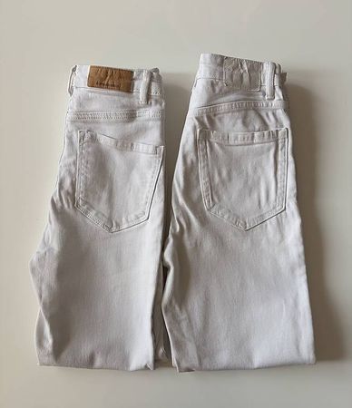 Lot de 2 jeans blanc taille 34