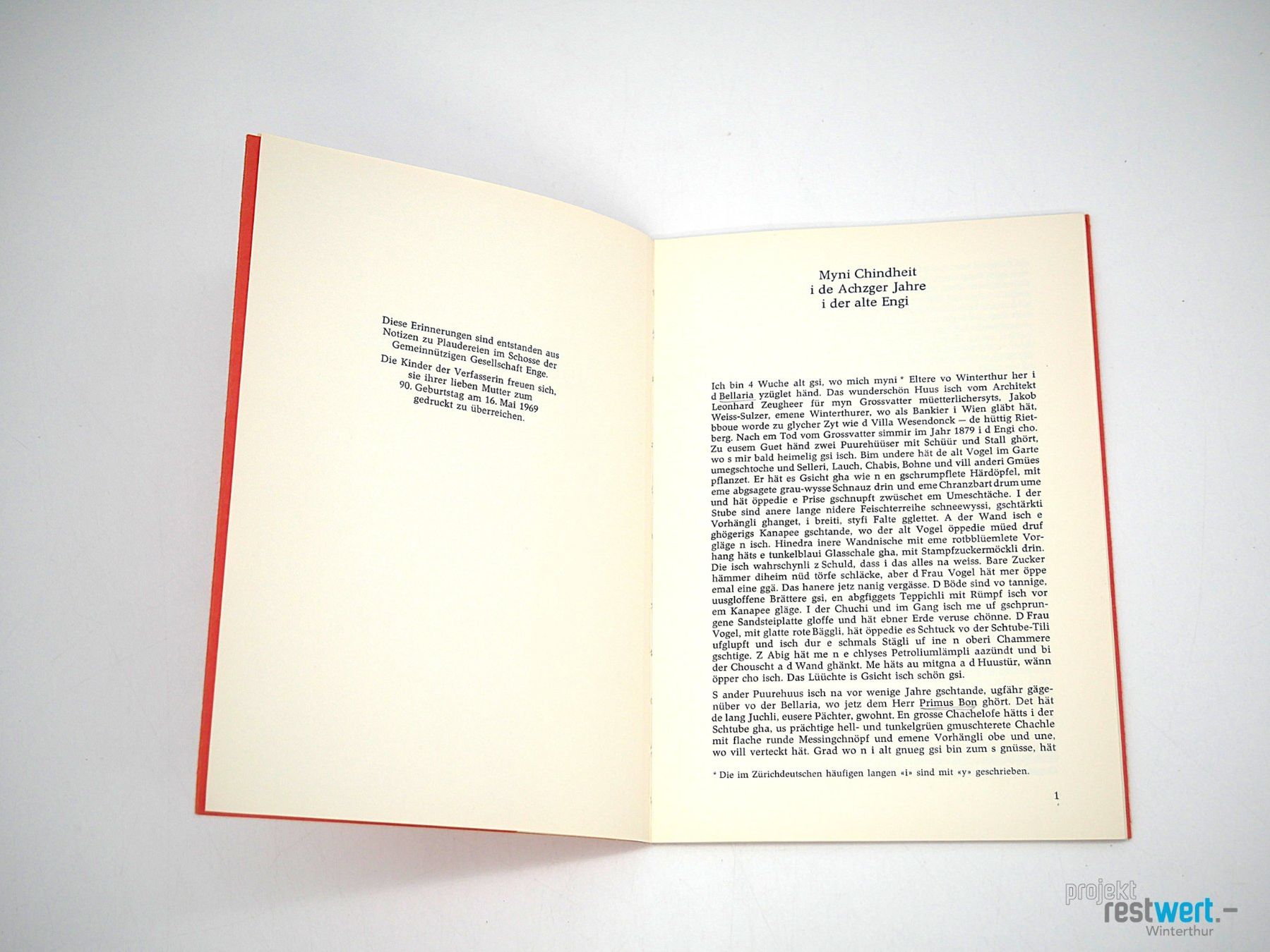 Libri: MELANIE HASLER-BERTSCHINGER- Juged-Erinnerige – Usato da Winterthur venduto da Restwert_Winterthur 2