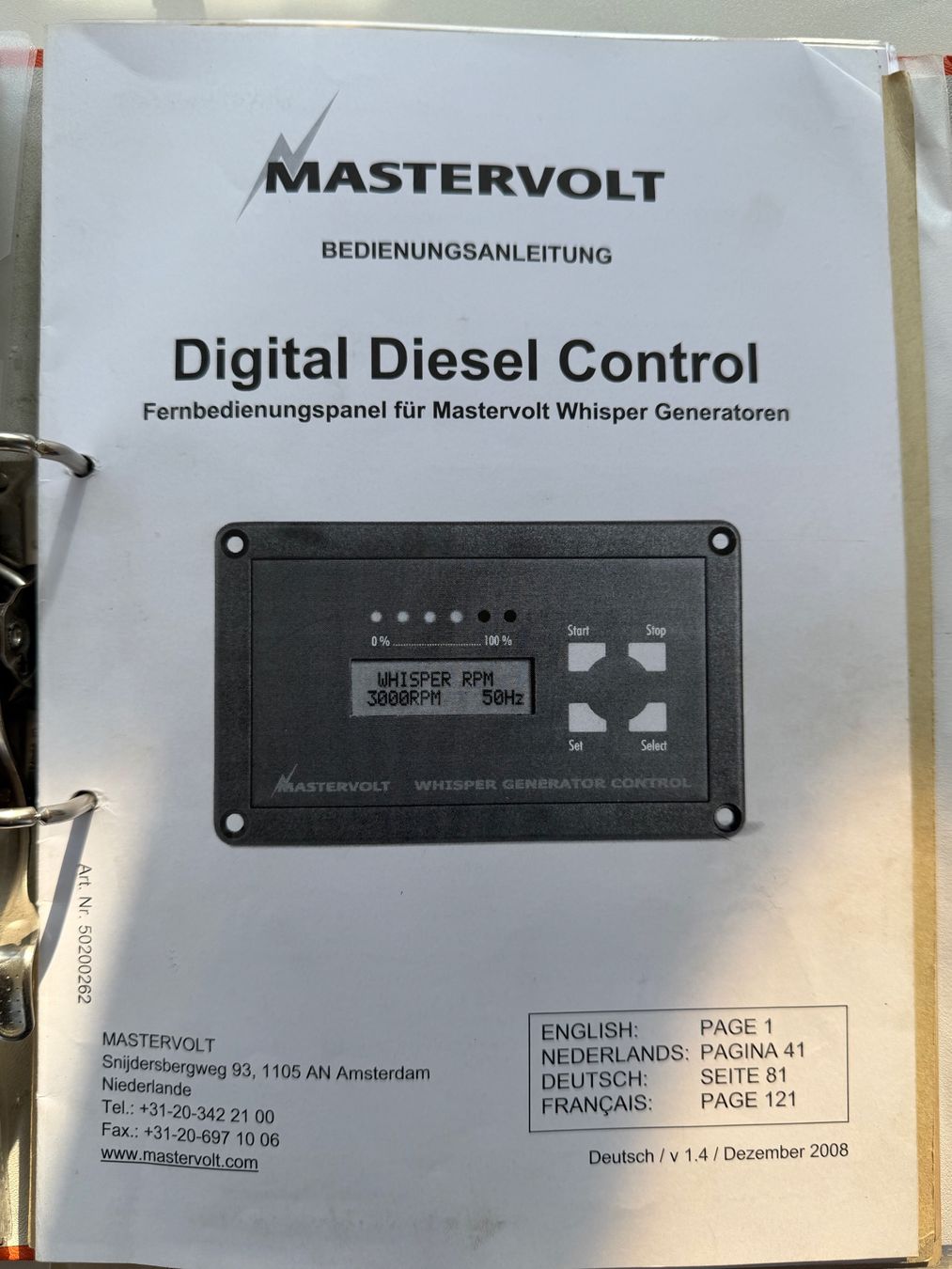 Générateurs de courant: Mastervolt Whisper 25 Ultra Marine Dieselgenerator 230V – D'occasion à Unterengstringen par MLindenmann 3