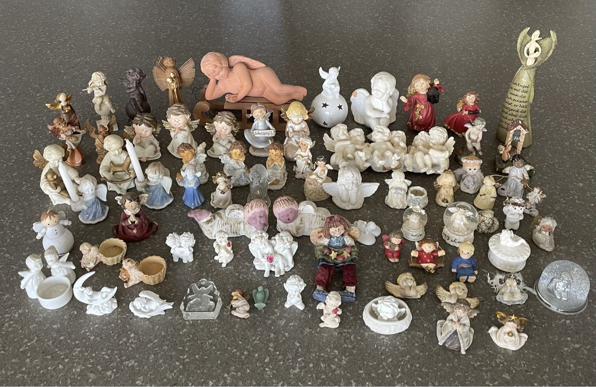 Statuette: 74 Engel, Raritäten, wunderschön !!! – Usato da Zeihen venduto da Mexiko