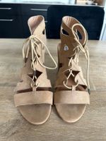 Sandaletten Steve Madden Schnürung beige Grösse 40 guter Zus