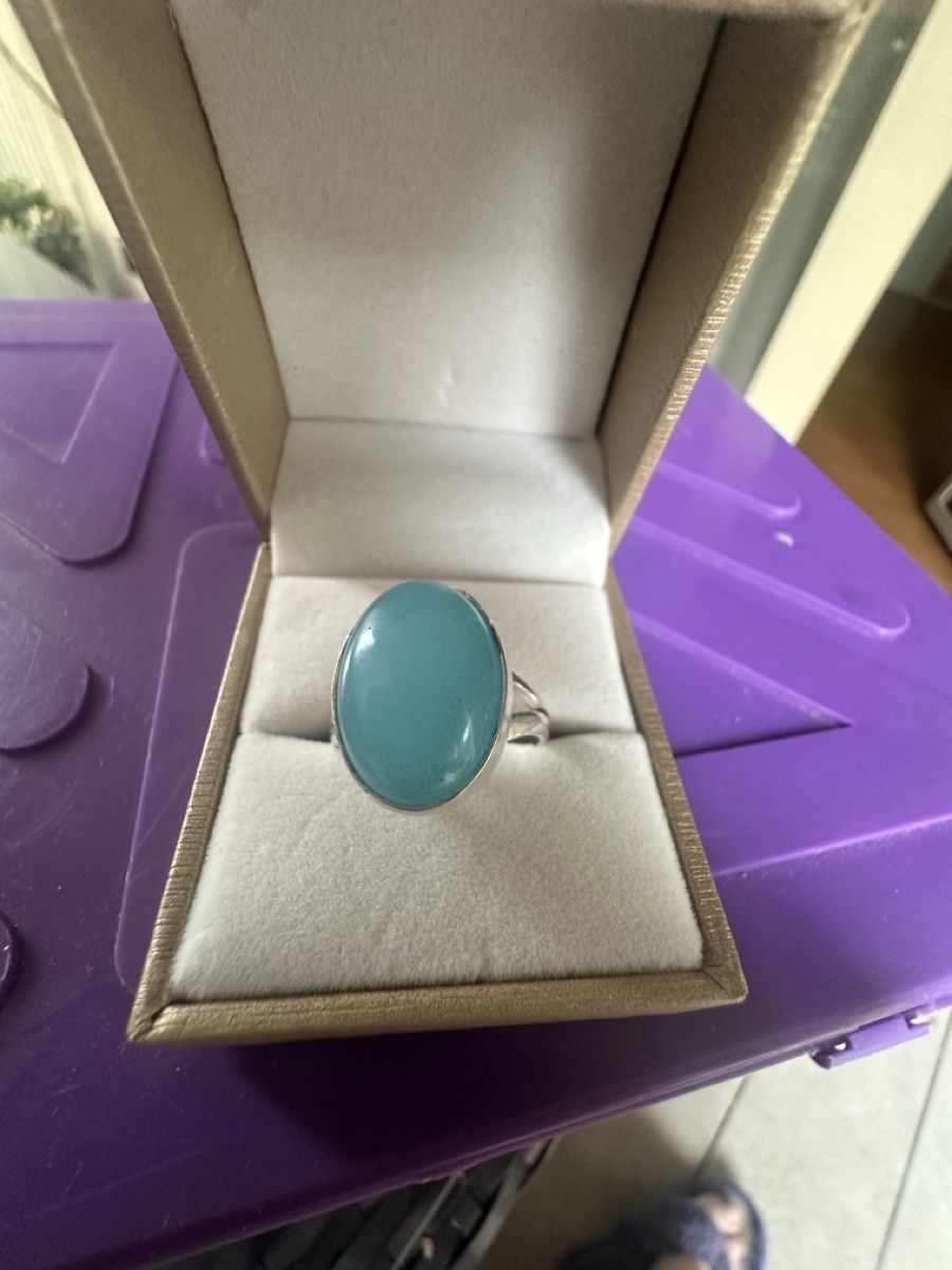 Ringe: Aqua Chalcedon 925 Silber Ring – Neu und originalverpackt aus Kriens von Hortensie6 2