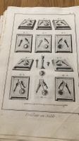 Huit magnifique gravures XVIII 1765 militaires production