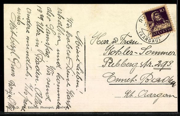 Cartoline postali: AK Rothrist /Aargau, Ort mit Kirche – Usato da Berlin venduto da bartko-reher 1