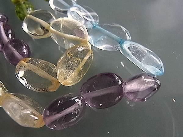 Perle (finte): MULTI STONE -1-Ovale 5x7-8x10mm 1 Strang – Nuovo (secondo la descrizione) da Alpnachstad venduto da perlengaby