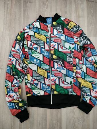 Adidas Originals bunte Logo Jacke Grösse S
