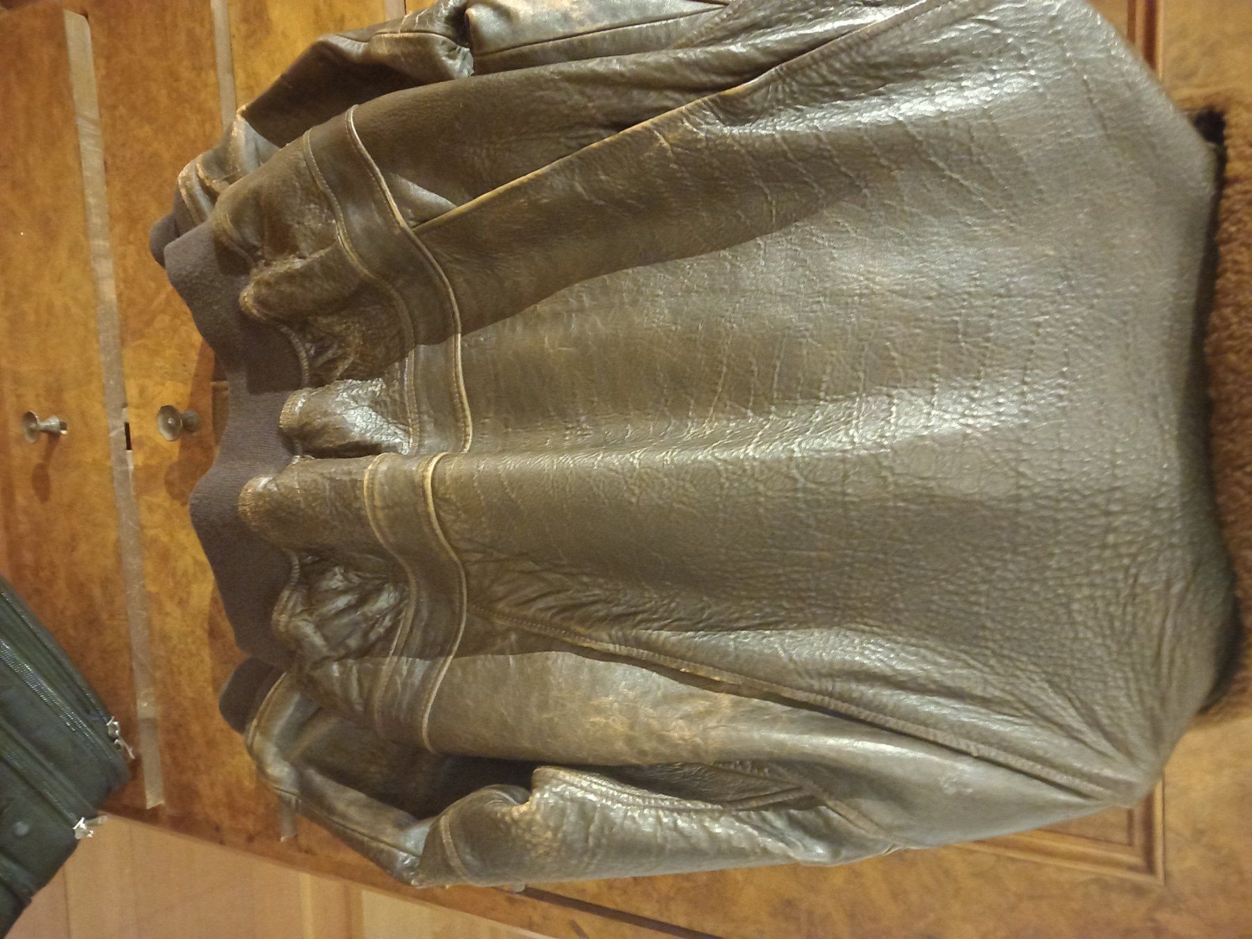 Jacken: US Army Pilotenjacke Echt Leder Grösse M/L – Neu (gemäss Beschreibung) aus Stein AG von Simona_1973 1
