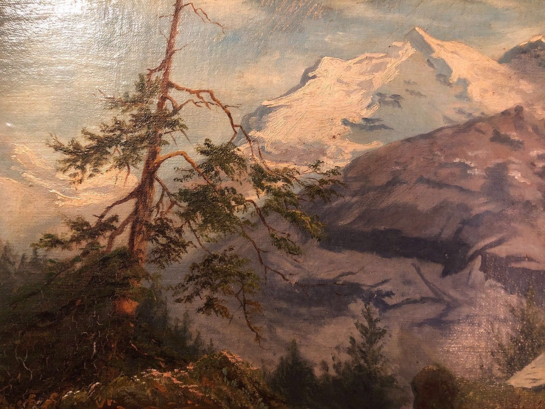 Dipinti: Ölbild Arturo de Luca 1885 - 1971 – Usato da Schliern b. Köniz venduto da Corinu59