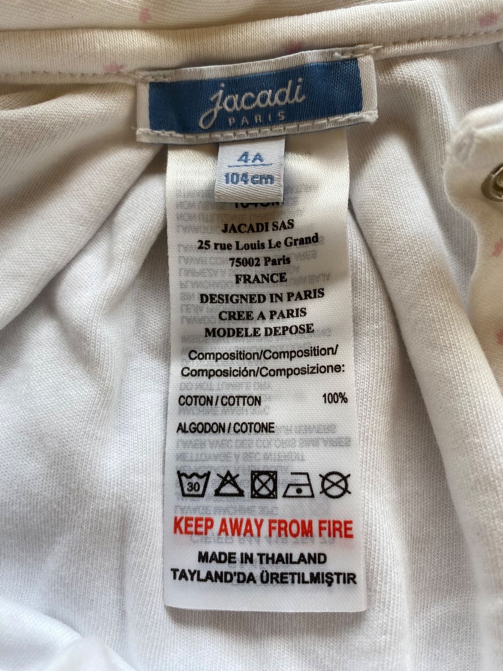 Jacadi Pyjamas & Ähnliches: NEU, Jacadi Nachthemd, Grösse 104 – Neu (gemäss Beschreibung) aus Aesch BL von snezienka53 3