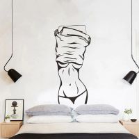 Sexy Mädchen Wandaufkleber - Autocollant Mural de fille Sexy