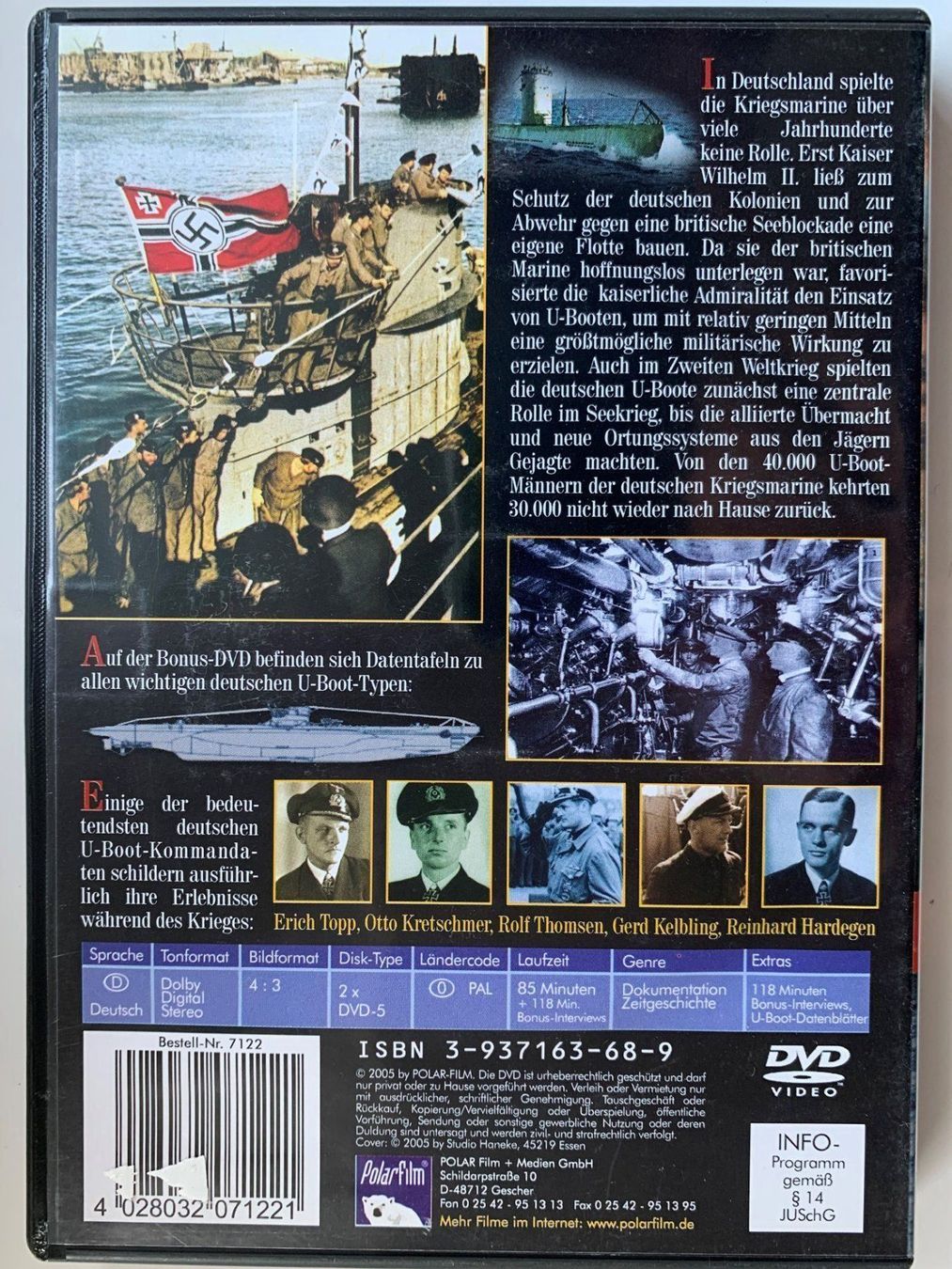 Tous les DVDs: DVD Geschichte Deutsche U-Boot-Waffe – D'occasion à Volketswil par zwitsch33 1