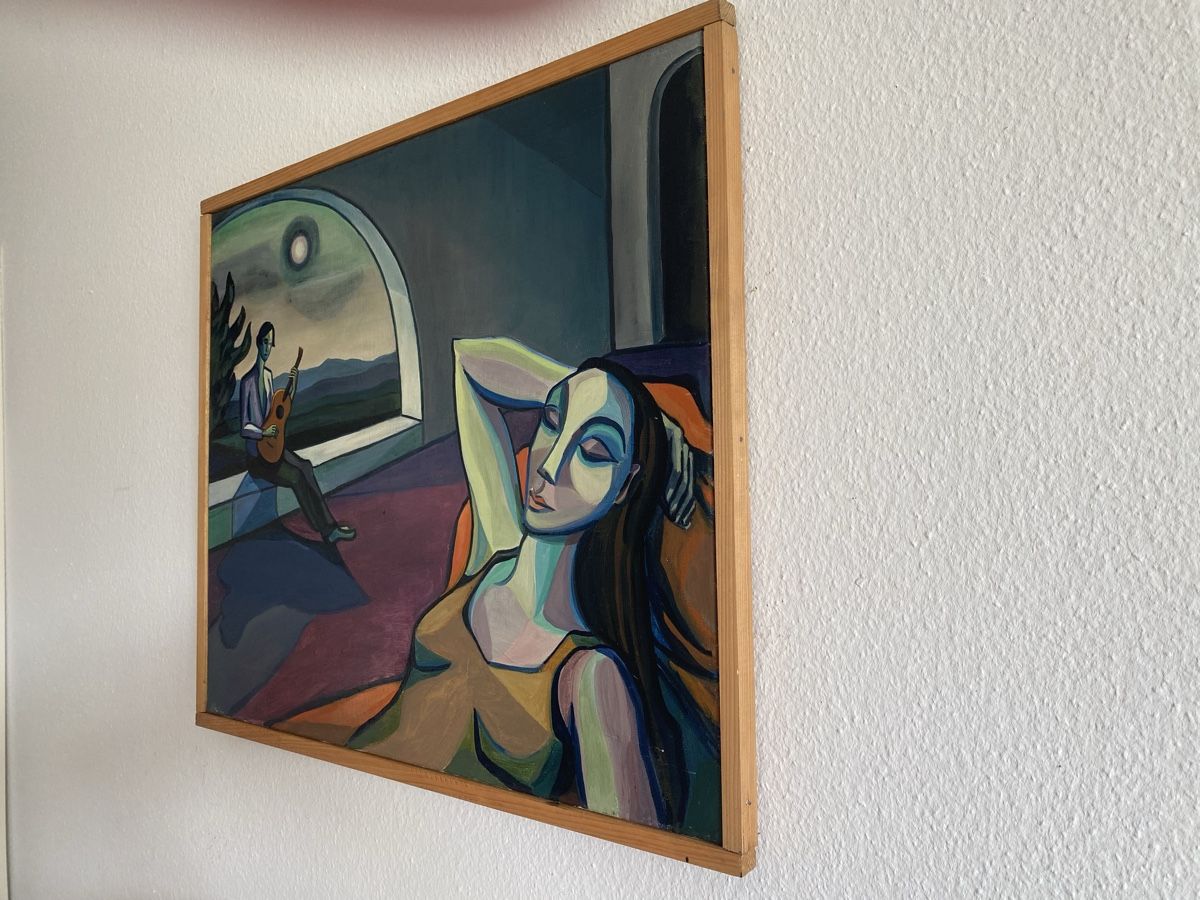Dipinti: Original Painting - Evening Serenade, Signed JUANA FAURE – Usato da Zürich venduto da lesgarcons 2