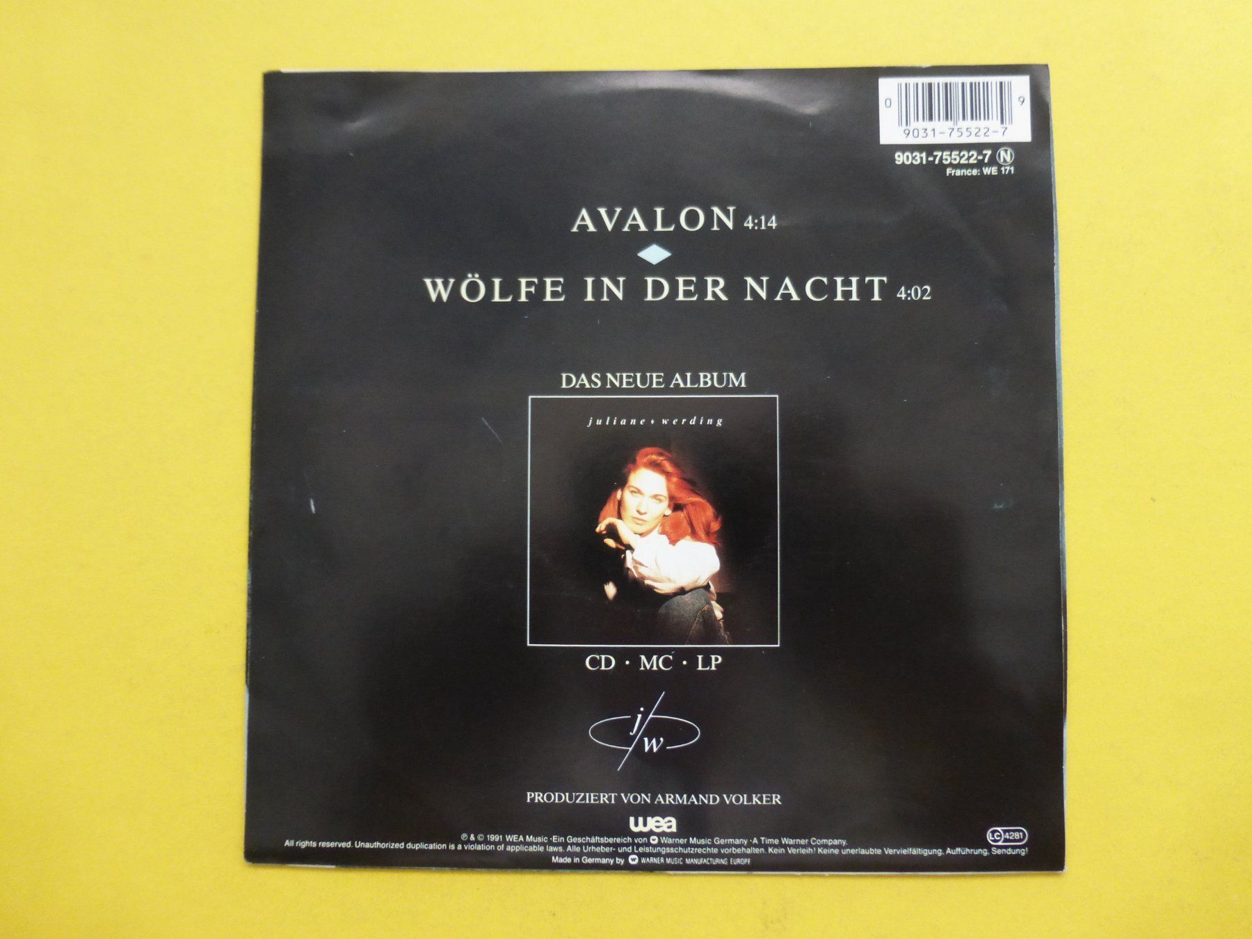 Vinyles: Juliane Werding – Avalon – D'occasion à Zürich par Swiss57 1