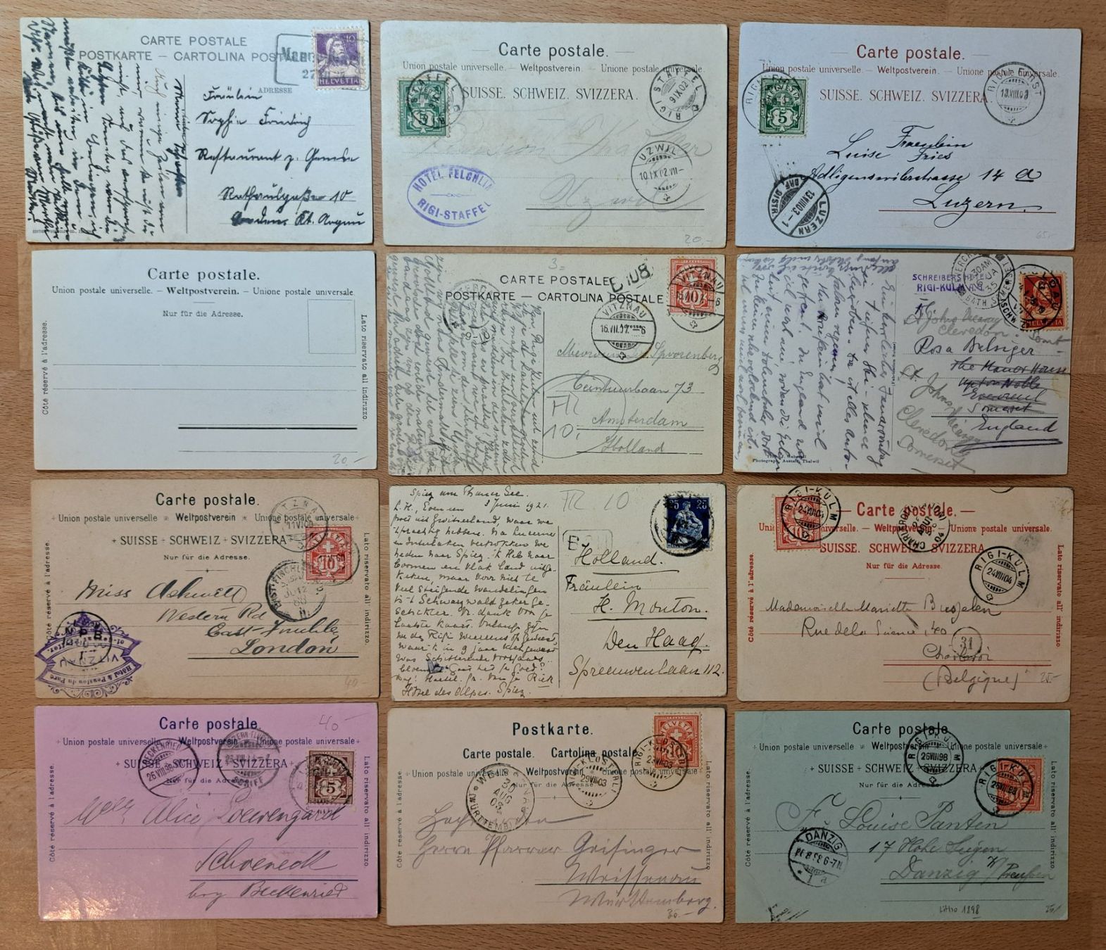 Cartoline postali: Tolles Lot Rigi Lithos & Ansichtskarten – Usato da Unterägeri venduto da PhilatelieStudiger 1