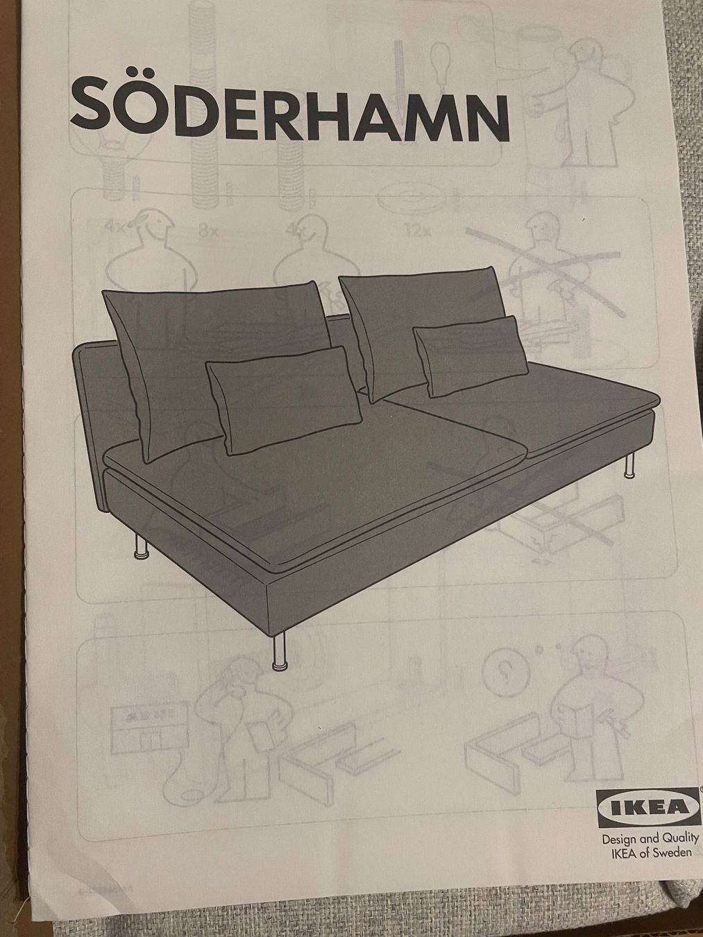 Tessuti: IKEA SÖDERHAMN Bezug 3er-Sitz  Gunnared Beige – Nuovo (secondo la descrizione) da Dübendorf venduto da Aber_trotzdem 4