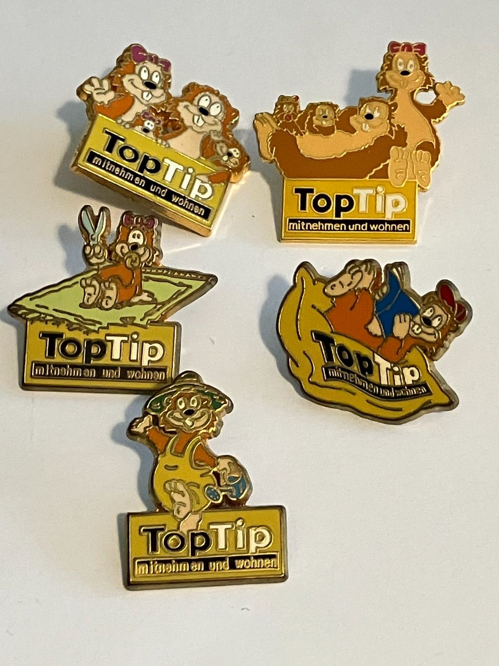 Placchette & Badge: 5 Pin TopTip Wohnen und Möbel – Usato da Basel venduto da djwwpp