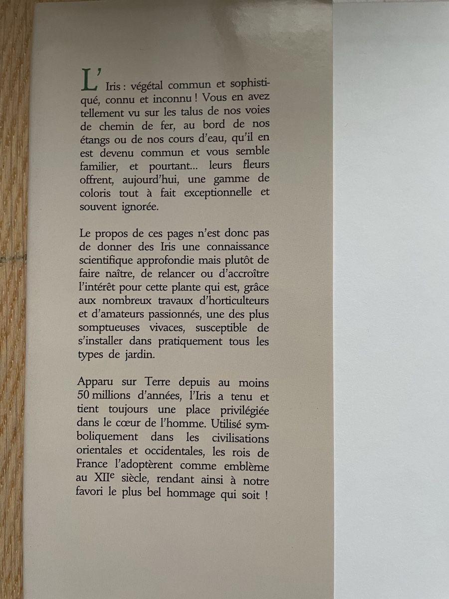 Libri: Bildband Blumen: L‘iris - une fleur royale – Usato da Brütten venduto da Snowkiwi 6
