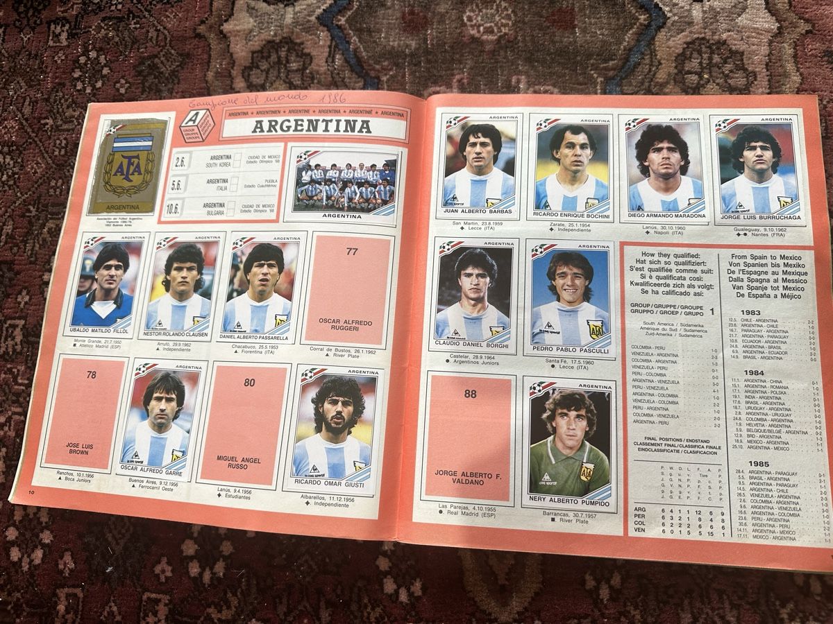 Panini Album: Album figurine Panini Mexico 86 – Usato da Bellinzona venduto da Ti.belli 4