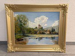 78x62/A.Marthaler 1962/ Ölgemälde Schloss Werdenberg SG