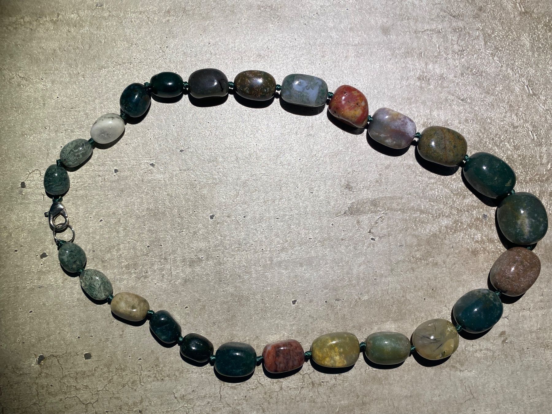 Ketten: Edelstein Halskette - multicolor Jade – Neu und originalverpackt aus Laax GR von krippenfiguren-laax 8