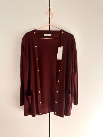 Cardigan SANDRO bordeau