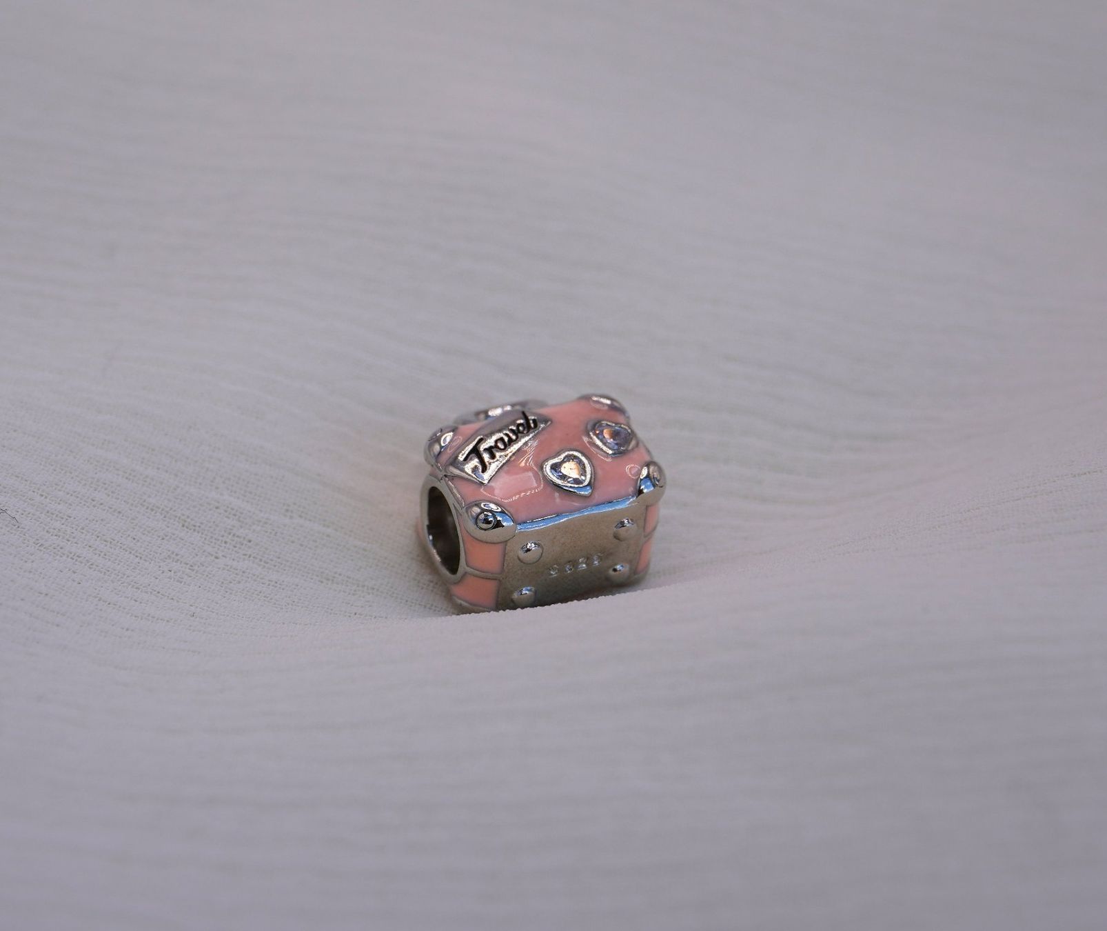 Ciondoli: Charm "rosa Koffer" zu Pandora Silber 925 – Nuovo (secondo la descrizione) da Niederbüren venduto da Fidi5 1