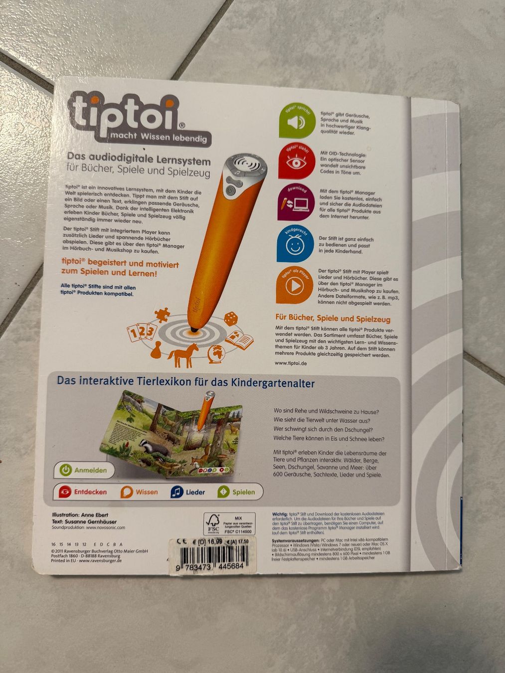 Libri: tiptoi Bilderlexikon Tiere – Usato da Pfäffikon SZ venduto da Syndrome379 1