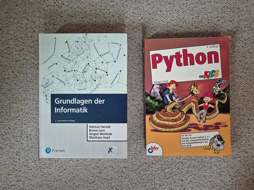 Bücher: 2 Bücher Informatik: Grundlagen der Informatik & Python – Gebraucht aus Oetwil am See von 980dieter
