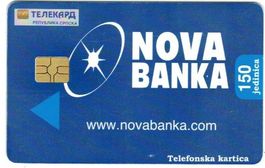 Telefonkarte Serbien Nova Banka