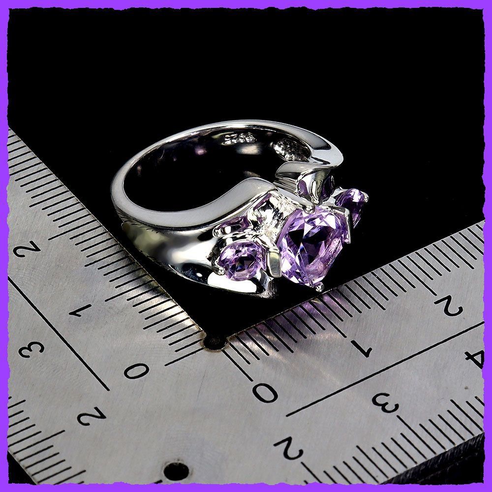 Anelli: ♛ Amethyst 925 Silber Ring – Nuovo e nell'imballaggio originale da Oberglatt ZH venduto da Hot-Spot 2
