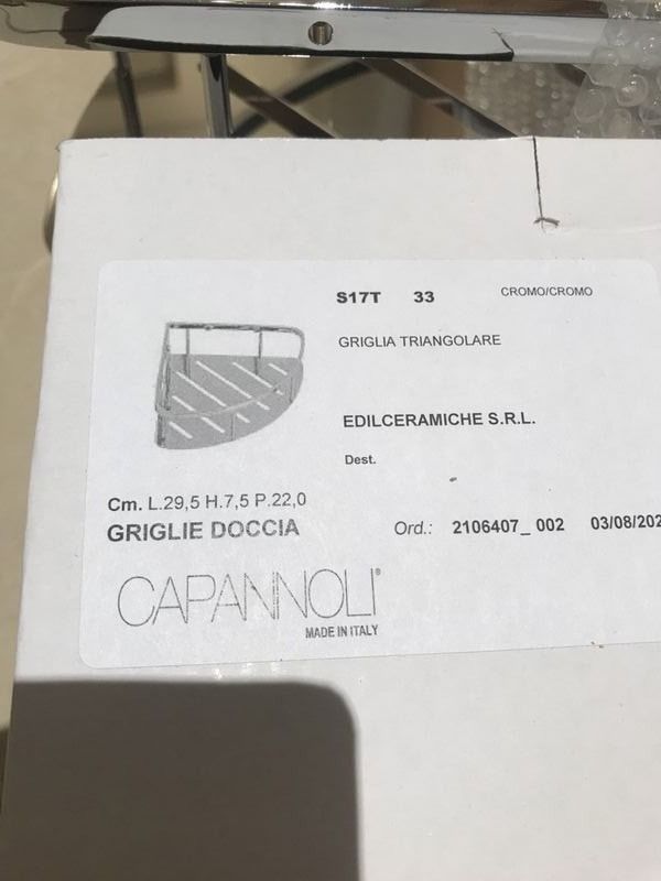 Scaffali: Neu Dusche  Bad Eckhalterung Eck Regal verchromt – Nuovo e nell'imballaggio originale da Bergdietikon venduto da antovale 1