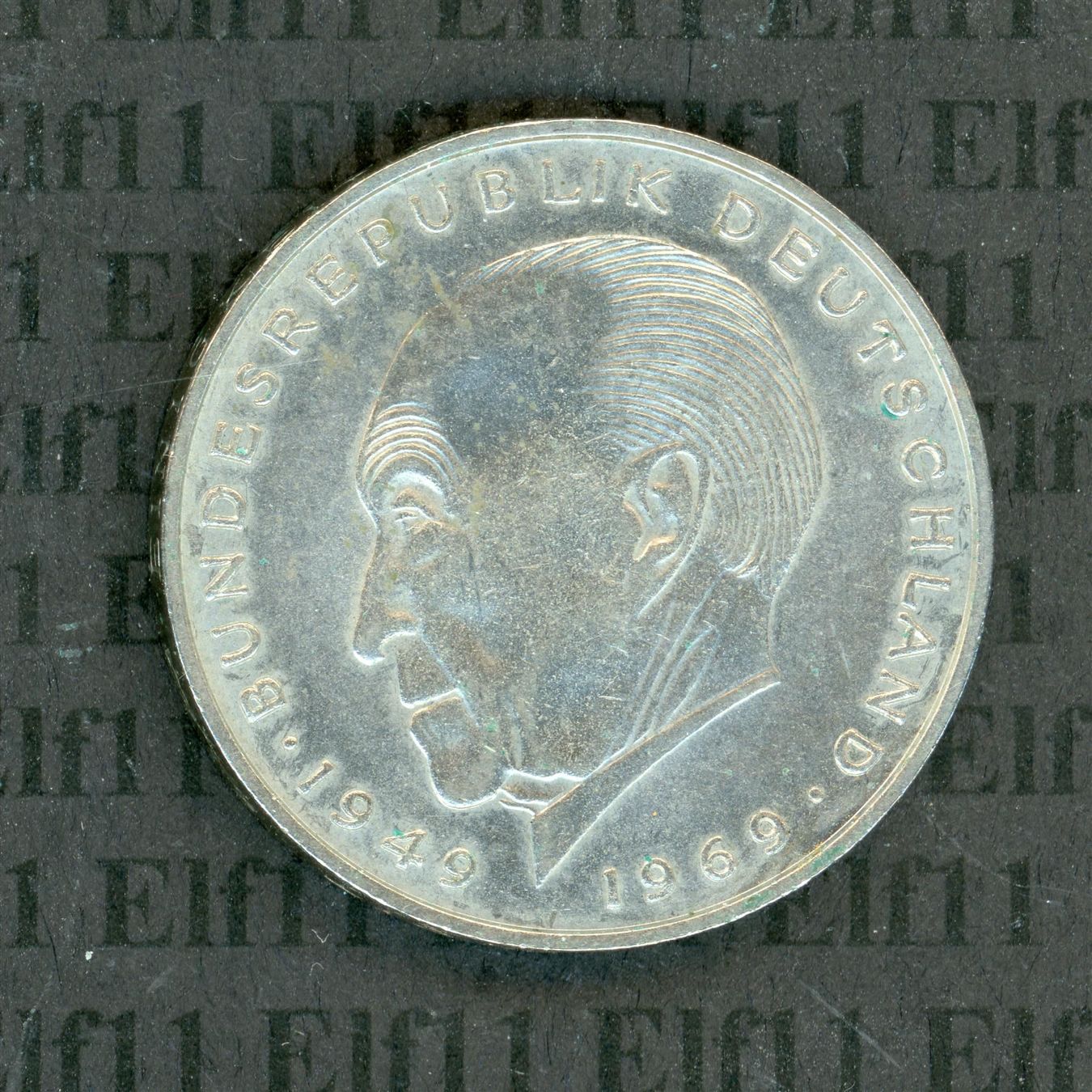 Tutti le monete: DEM___2.00 1971D Adenauer -vz 2 Deutsche Mark – Usato da Widnau venduto da Elf11 1