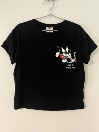 Schwarzes Disney/Mickey-Mouse T-Shirt Gr. M
