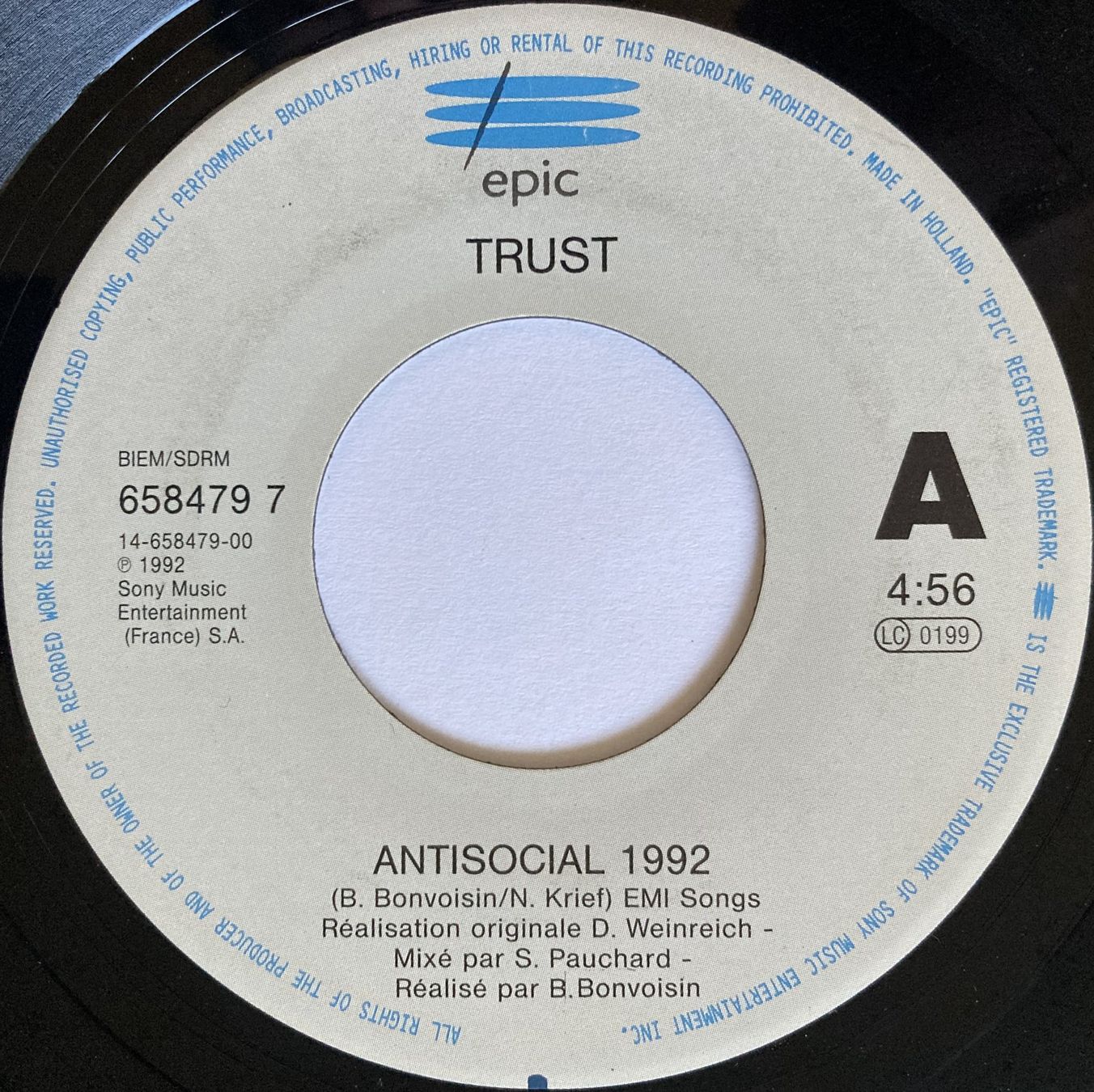 Dischi in vinile: TRUST - ANTISOCIAL – Usato da Bottens venduto da hotter-than-hell 2