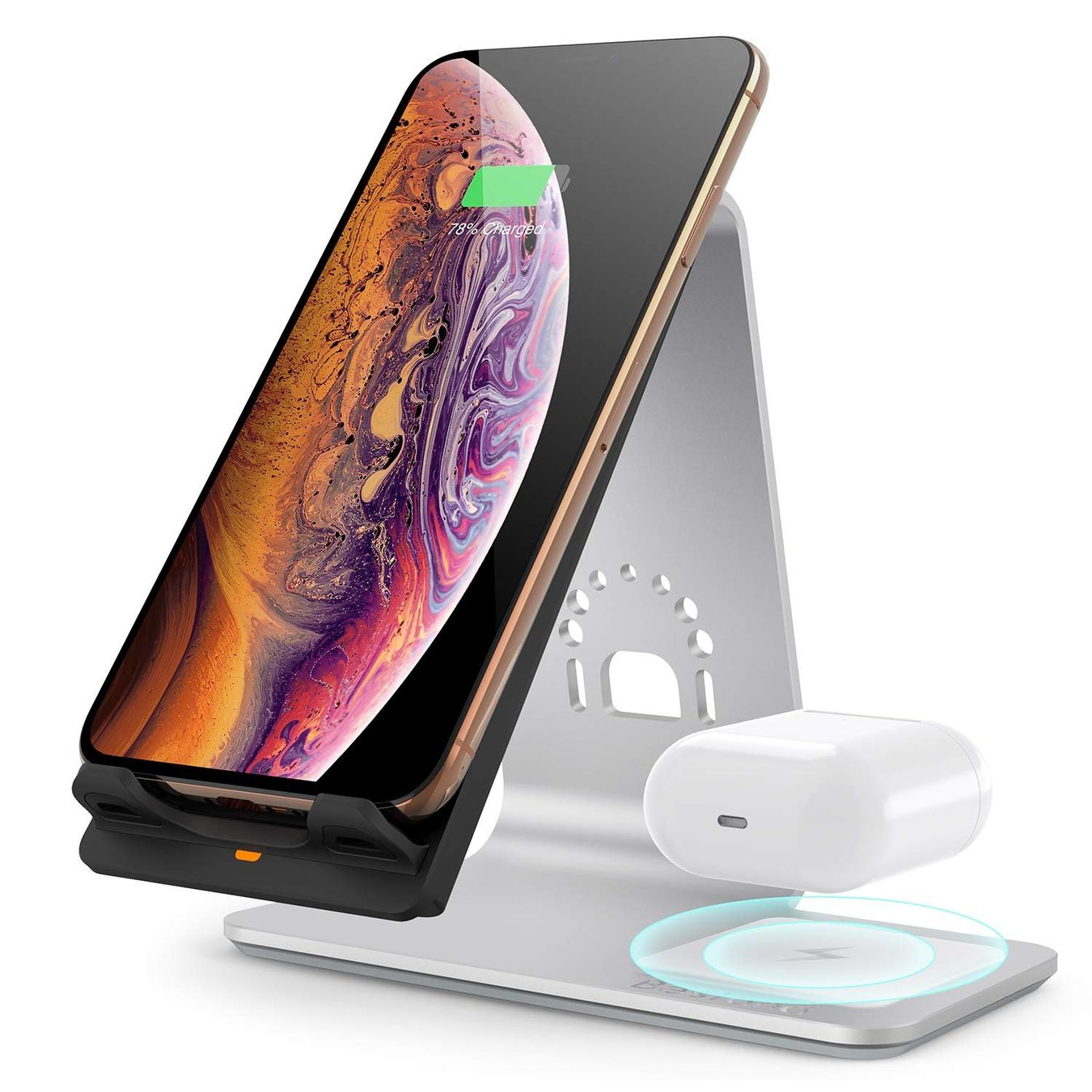 Caricabatterie: 2-in-1 Qi Wireless Ladegerät Halterung – Usato da Beckenried venduto da Twingi 1